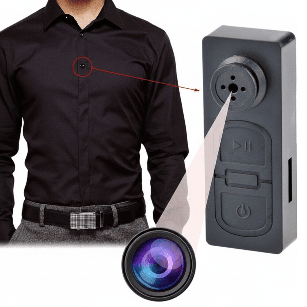 Spy Wifi  Button Camera With Audio Recording
